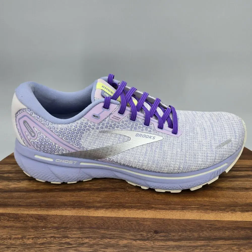 Brooks Ghost 14 Shoes Womens 10 Purple Lavender Running Sneakers NO INSOLES